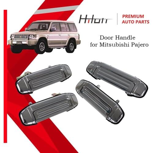 Car Mofaner Chrome Door Handle Replacement for Mitsubishi Pajero 1992 1993 1994 1995 1996 1997 Car Accessories Door Handle