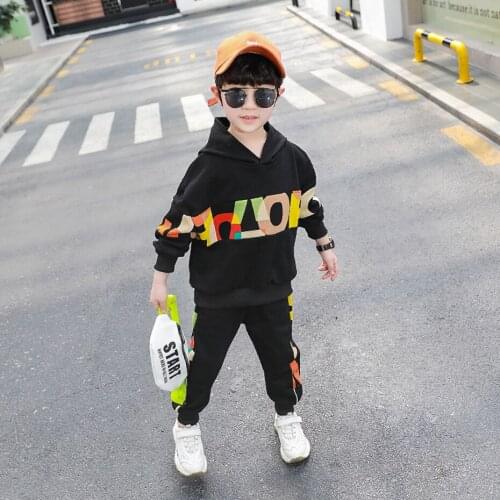 Boys Sport Clothing Sweatshirt + Pants Boys Clothing Spring Autumn Tracksuit Boy Casual Style Kids Clothing