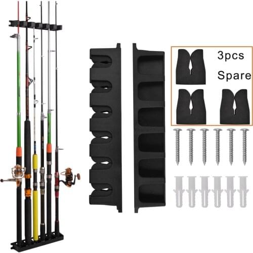 Vertical Rod holder Fishing rod Rack Fishing Pole Display Rack Stand Organizer Bracket for Storage