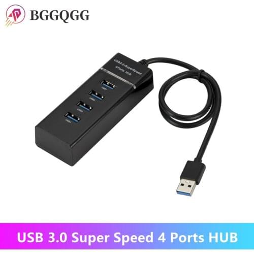 BGGQGG 4 ports High Speed HUB High-Speed 4 Port USB 3.0 Multi HUB Splitter Expansion For Desktop PC Laptop Adapter USB 3.0 HUB