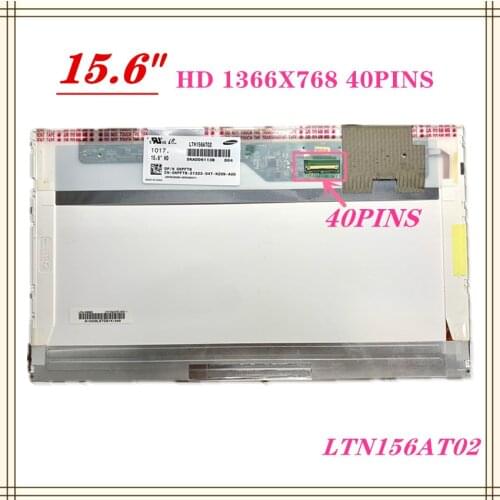 Hot Sale： 15.6" HD laptop lcd screen1366X768 LTN156AT27 fit B156XTN02.4 LP156WH4 TLP2 TLA1 LTN156AT24 LTN156AT17 LTN156AT32