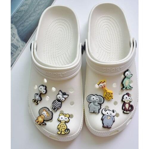 1pccs Cute Big-eyed Animal Shoe Buckle Detachable DIY Shoe Flower Accessories
