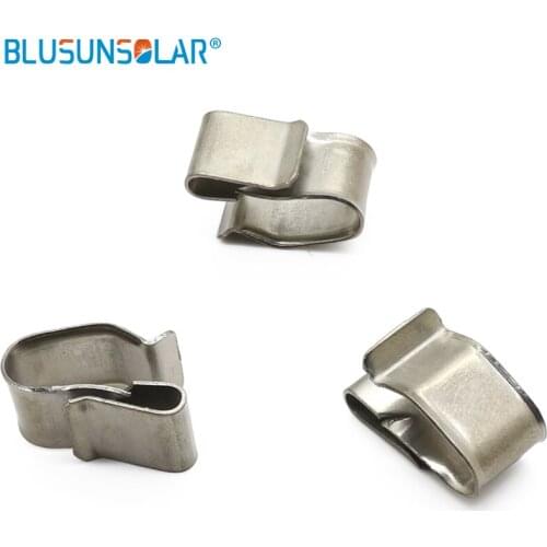 1000pcs / lot excellent quality 1.5mm-2mm Wire Cable Clamp, High quality Stainless Steel Solar PV Cable Clips
