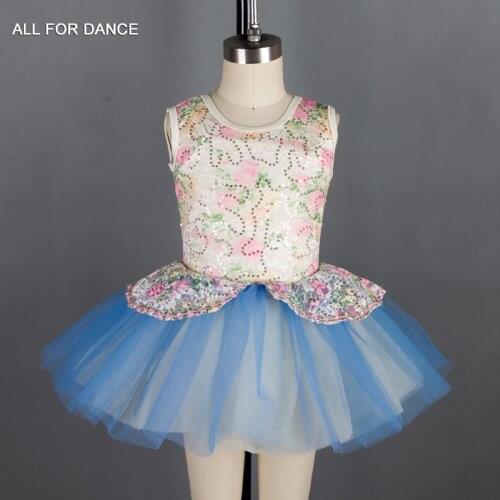 18435 Stretch Lace Bodice Ballet Tutu Girl Stage Performance Ballet Costumes Dance Tutu Ballet wear Dance tutu