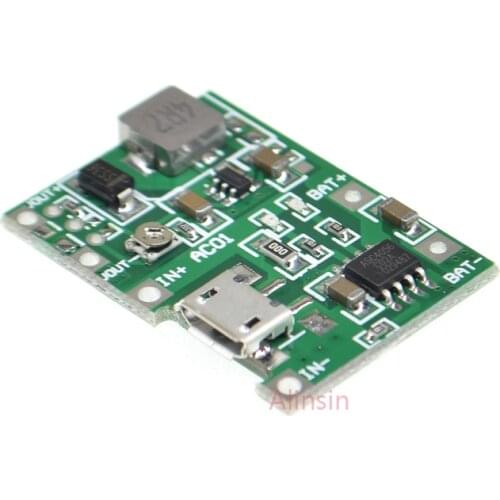 3.7V 9V 5V 2A Adjustable Step Up 18650 Lithium Battery Charging Discharge Integrated Module board