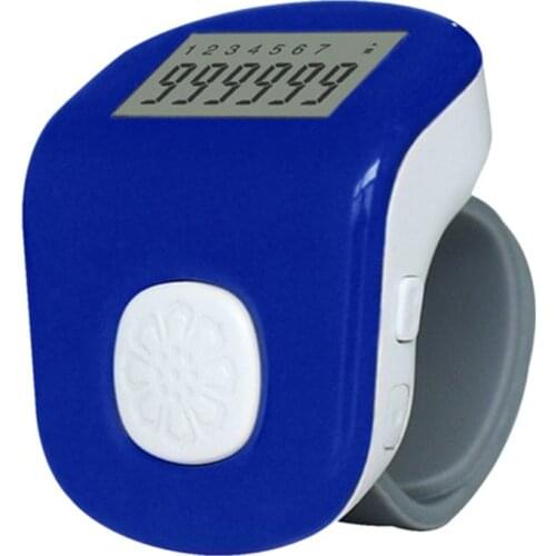 6 Digital Rechargeable Hand Tally Counter 7 channels LED light Electronic Prayer Silicone Ring Counter 999999 Counters