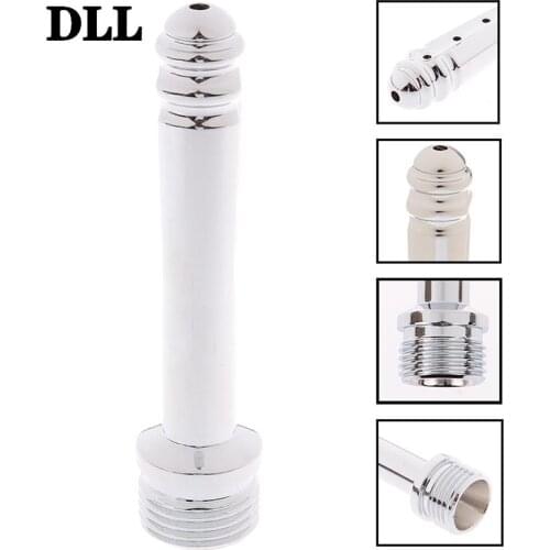 Vaginal Washing Douche Hollow Anal Cleaning Shower Head Metal Anus Enema Cleaner Sex Toys for Gay or Lesbian NEW Plug In