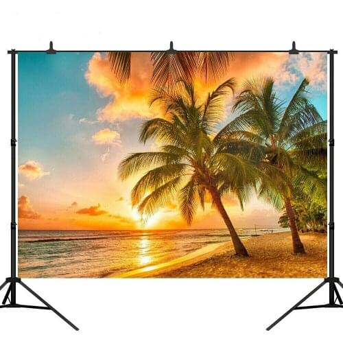 Lyavshi Photography Background Beach Sunset Sandy Beach Photo Backdrop For Summer Wedding Party Children Photographic Background