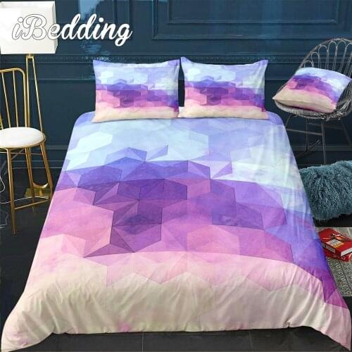Abstract Geometric Rainbow Pixel Bedding Set Queen Size Can Be Used To Bedroom Full Size Bed Frame Home Decoration Dropshipping