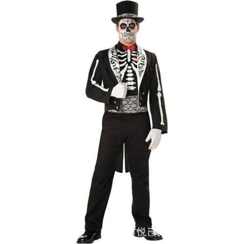 Halloween Adult Role Play Carnival Masquerade Fancy ball Evil Spirits Ghosts and Monsters Gothic Skeleton Zombie cosplay costume