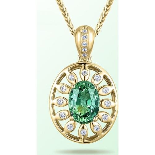 MENGYI Hot Sale Gold Color Lucky Green God Eye Clear CZ Pendant Necklace For Women Statement Jewelry Gift