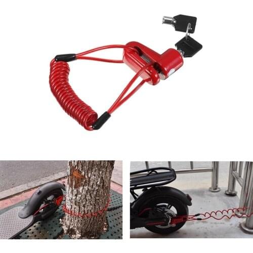 Small Anti-theft Disc Brake Lock with Steel Wire for Bicycle Motorcycle Xiaomi Mijia M365 Pro Electric Scooter Accessories