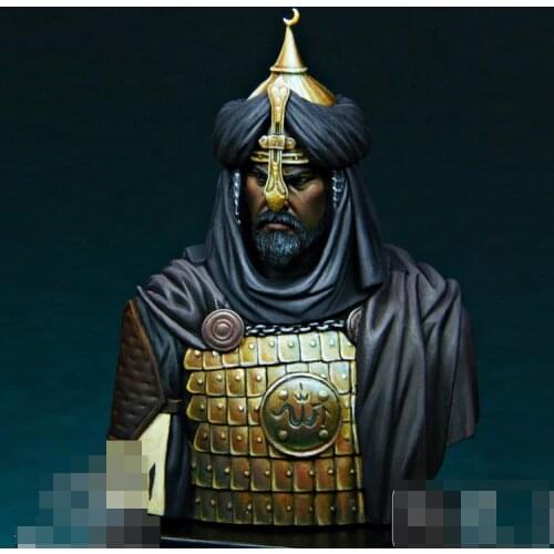 1/16 Resin Model Bust GK Saladin, Sultan of Egypt and Siria, Arsuf, 1191 historical figure Unassembled and unpainted kit