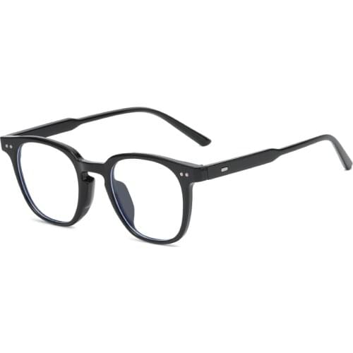 New mens and womens same square flat lens retro ins meter nail anti Blu ray glasses trendy frame shows leptin spectacle frame