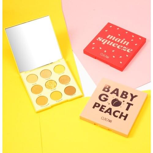 6 Styles Nude Eyeshadow Palette 9 In 1 Waterproof Loog-lasting Eye Pigment Glitter Shimmer Shine Eye Shadow Palette Women Makeup