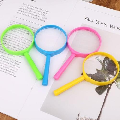 Portable Handheld Magnifier 60mm 3X Magnifying Loupe Reading Glass Lens Kids Toy G8TB