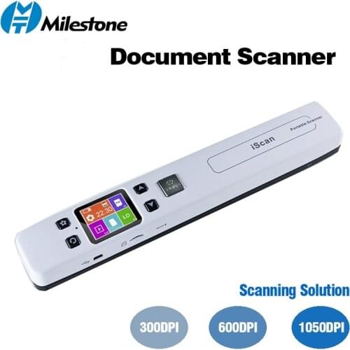 Mini WiFi A4 Portable Document Scanner Handheld High Speed 1050DPI Scanner Support JPG/PDF Formate Photo Image For Business