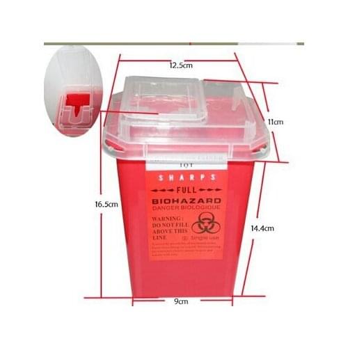 YILONG Professional Plastic Sharps Containers for Tattoo Artists Newest Tattoo Sharps Container Biohazard Needle Disposal FREE