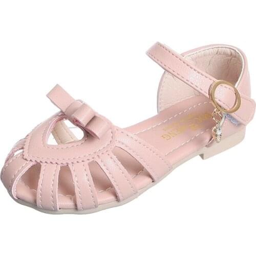 2020 Fashion Bow Little Girls Summer Sandals Big Kids Shoes Princess For Children Beach Shoes 1 2 3 4 5 6 7 8 9 10 11 12 Years