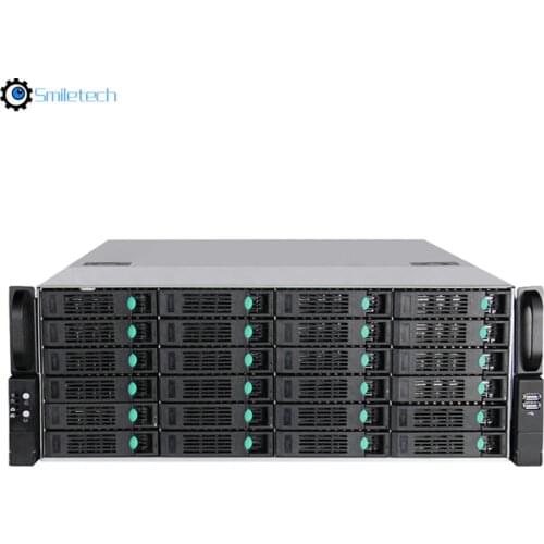 H.265 128CH 4U 24 SATA HDD 4K NVR Audio 5MP intelligent analysis ONVIF NVR surveillance system support Dahua or HIKVISION camera