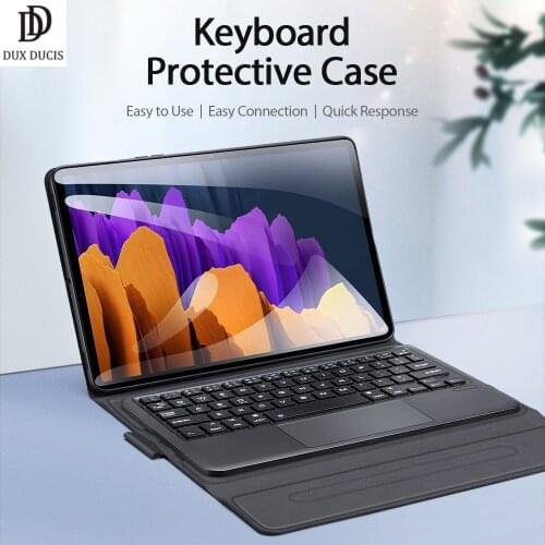 Keyboard Protective Case for Samsung Galaxy Tab S7 Wirless Keyboard Case Quick Response Magnetic Closure Sturdy Folding Stand