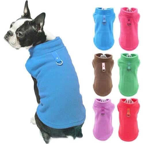 Winter Fleece Pet Dog Clothes Puppy Clothing French Bulldog Coat Pug Costumes Jacket For Small Dogs Chihuahua Vest Hondenkleding