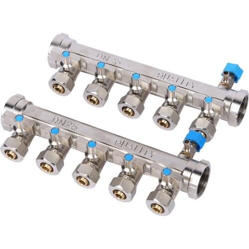 2-8 way brss Underfloor heating manifold Radiant heating Manifold