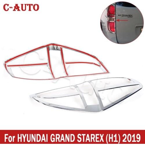 2 Pcs ABS Style Taillight Lampshade Cover Protection Decoration For HYUNDAI GRAND STAREX H1 2019 Brand New Car Accessories