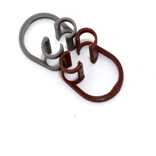 20pcs Plastic Cotton Roll Holder Disposable Grey/Brown Clip For Dental/Dentist Clinic Disposable Dental Oral Care Clip