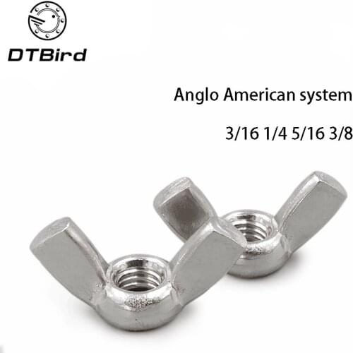 3/16 1/4 5/16 3/8 English Butterfly Nut American Horn Nut Hand-twisted Nut Butterfly Nut