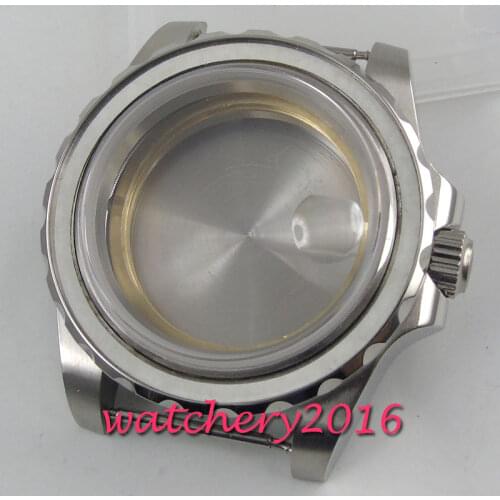41mm Sapphire Glass glass Watch Case fit 8215 2836 Movement