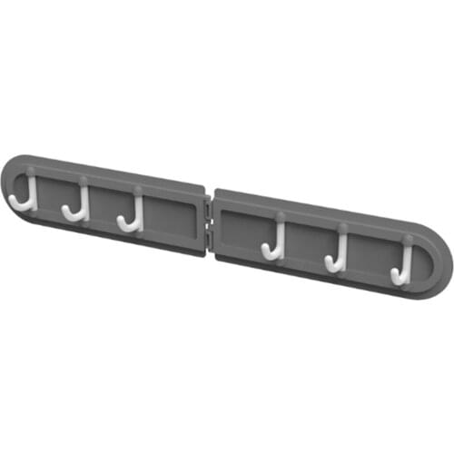 6 Row Angle Hook Free Punching Kitchen Bathroom Wall Storage Hook Home Seamless Coat Hook Hook Home Accessories