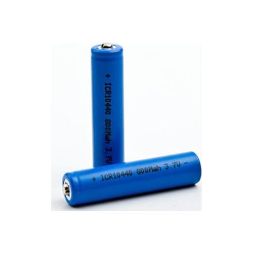 Free shipping 2pcs/lot 3.7V 10440 800mAh Lithium-ion Rechargeable battery AAA Li-Ion battery