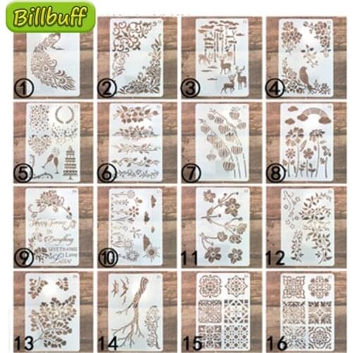 Wild Animals DIY PET Craft Layering Stencils Painting Hollow Scrapbooking Graffiti Stamping Embossing Album Paper Template Gifts