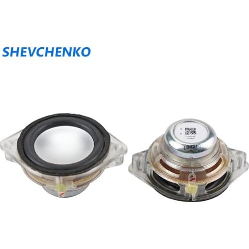 1.75 Inch 45mm Full Range Speaker 8OHM 5W Loudspeaker Crystal Frame Rubber Edge Full Range Speaker Repair Audio 2pcs