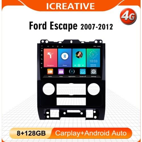 2 din Adroid 8.1 Car Radio Stereo WIFI GPS Navigation Multimedia Player head unit For Ford Escape 2007-2012