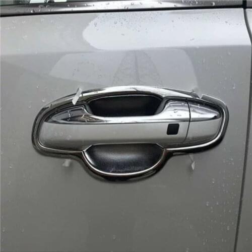For Kia Sportage 4 QL 2016 2017 2018 ABS Chrome Exterior Door Handle Bowl Cover Trim Sticker Car Styling Accessories
