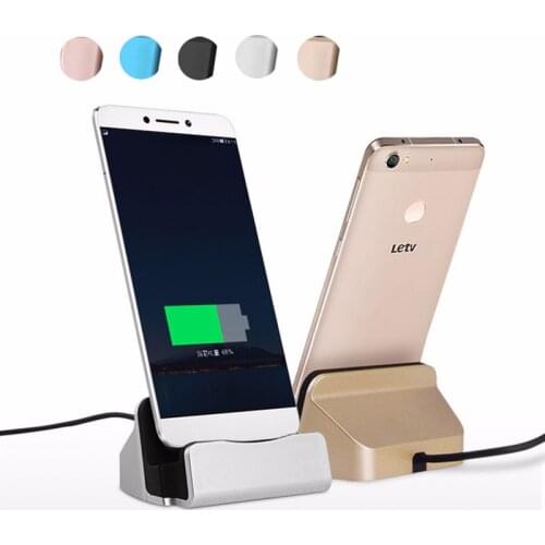 Docking Station Charger For iPhone Samsung Xiaomi Android Type C Desktop Charging Dock Stand Holder Micro USB-C Phone Chargers