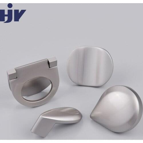 Chrome Knobs Handle Kitchen Door Handles for Furniture Sets Drawer Knob Button Wardrobe Pulls Zine Alloy Cabinet Handle