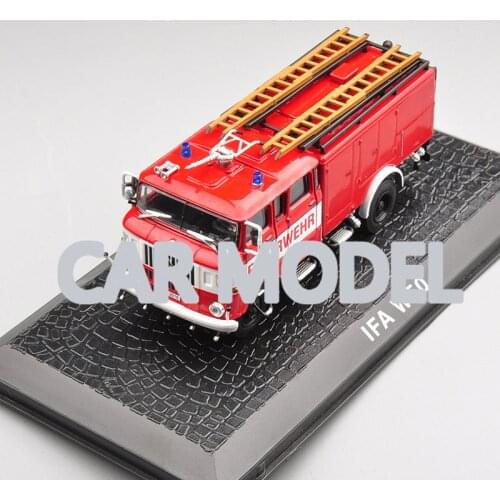1:72 Alloy Toy Vehicles fire engine IFA W50 Car Model Of Childrens Toy Car Original Authorized Kids Toys