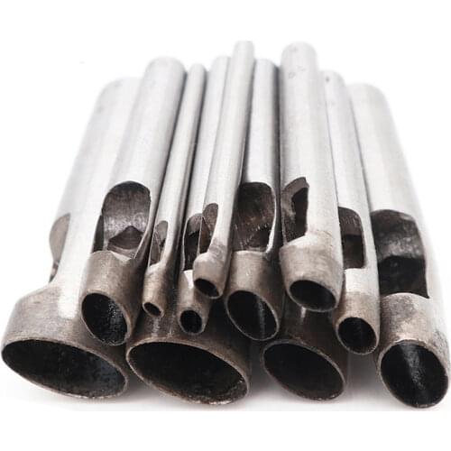 Multi specification Hand made Oval punch DIY leather punching tools knife and chisel tools for belt Puncher