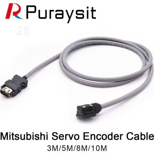 Puraysit Servo Encoder Cable MR-J3ENCBL3M-A1-H 5M-A1 10M-A2-H Suitable for Mitsubishi Servo