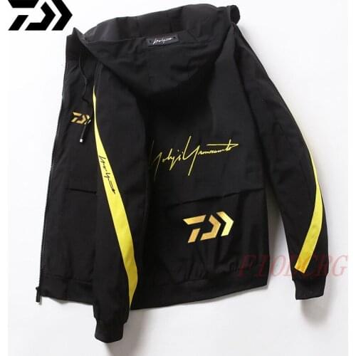 Daiwa Clothing Fishing Jacket Men Anti UV Breathable Quick Drying Uv Professional Fishing Clothes Hooded Fishing Shirt Men Solid