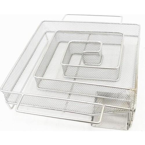 Square Barbecue Cold Smoke Generator BBQ Grill Basket Net Stainless Steel Salmon Wood Dust Meat Burn Grilling Cooking Tools