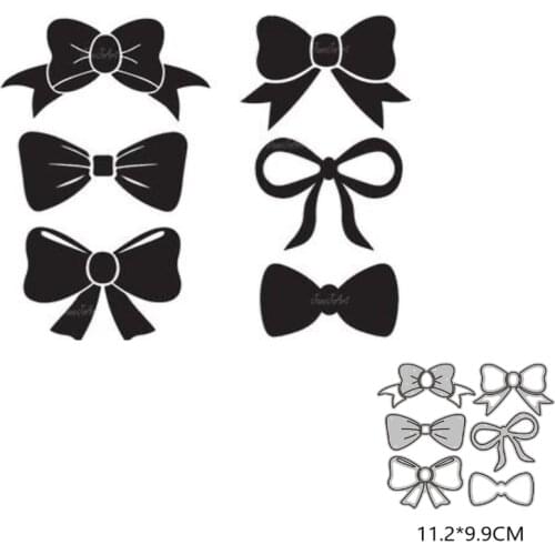 Bow Metal Cutting Dies New 2021 DIY crapbooking Paper Making Craft die Frame Die Embossing Cutting Dies