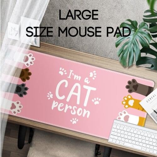 Cute Gaming Mouse Pad Large Size Waterproof Extended Printed Rubber Base Desk Mat Fit for Gamer/Home/Office