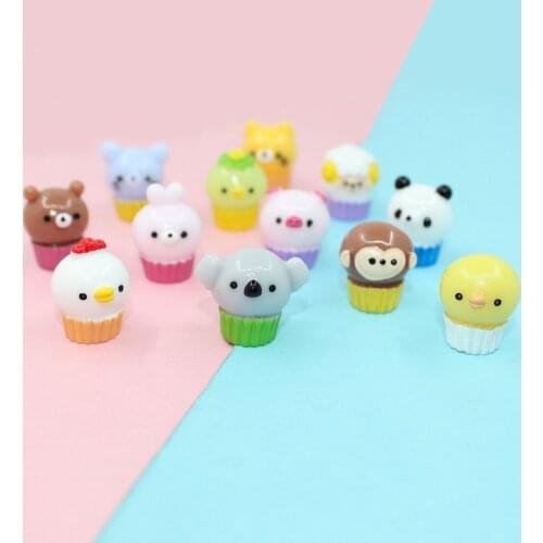 Mini Cartoon Animal Charms forslime Supplies Additive For Clay Accessories Putty DIY Filler Decoration Toys