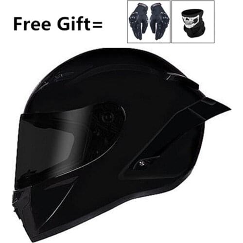 Motorcycle Chopper Bike Helmet full Face Vintage Motorcycle Helmet Black