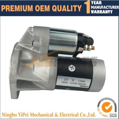 M002T20771 M2T20771 455911 New Starter for Nissan D21 D22 4WD TD27 QD32