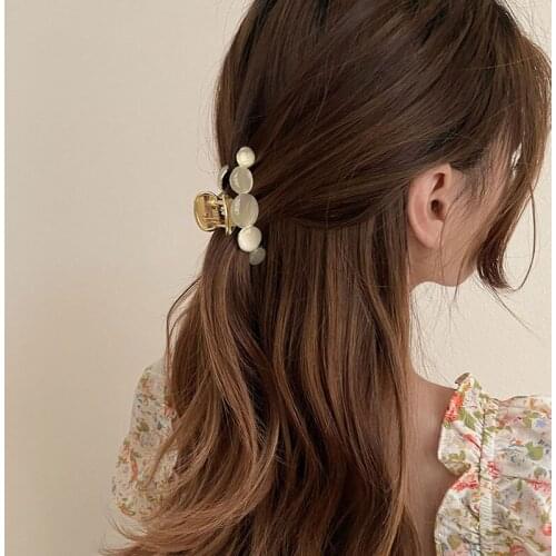 New Vintage HairpinWoman Metal Hair Claws Hair Accessories Chic Barrettes Hairclips Ladies Hairgrip Headwear Simple Lady Hairpin